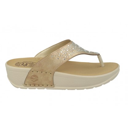 anna field slipper gold